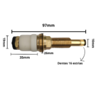 Reparo Vedação De Registro Pressão Para Chuveiro Deca Longo 3
