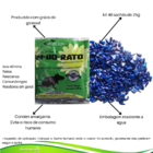 Repelente Fim Do Rato Ratoeira Veneno Girassol Azul Em Saches