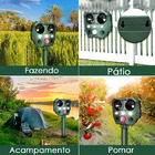 Repelente Solar Ultrassonico Ante Praga Aves Ratos Pombos Gam