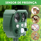 Repelente Solar Ultrassonico Espanta Pragas Afasta Aves Ratos