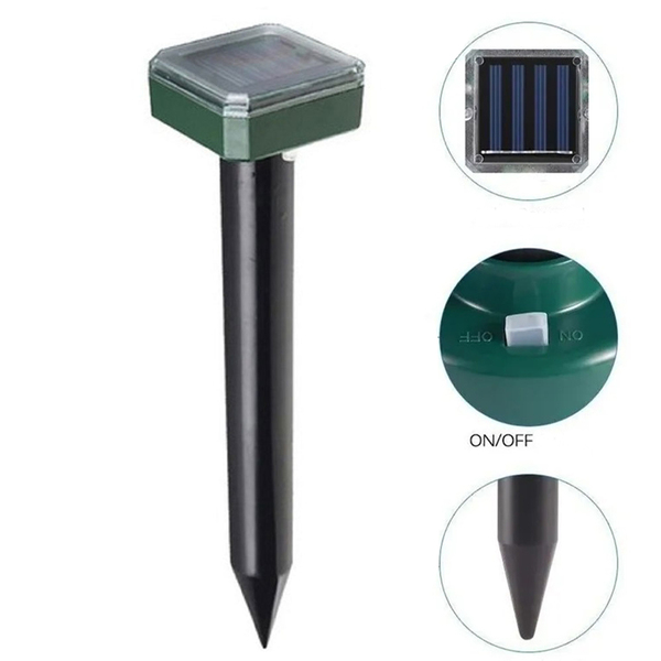 Repelente Solar Ultrassonico Rato Cobra Quintal Jardim Roedor