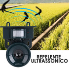 Repelente Solar Ultrassonico Sensor Movimento Afasta Pragas R