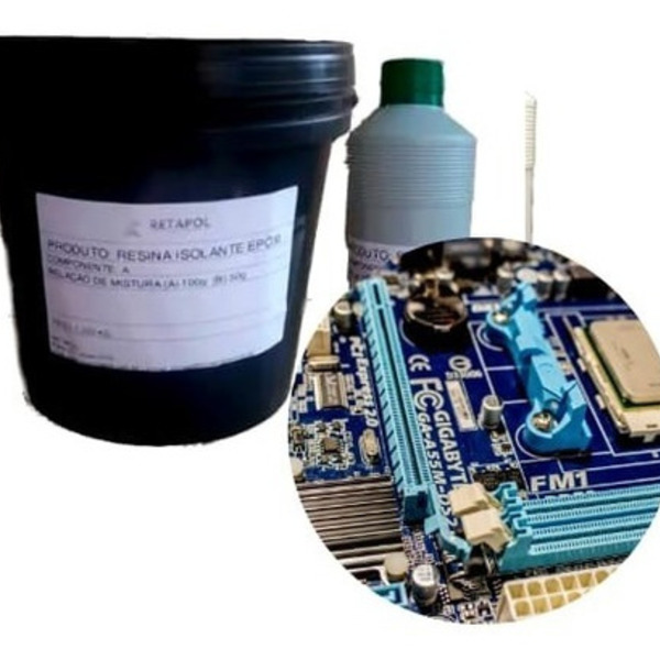 Resina Isolante Epóxi Para Circuitos Elétricos 2 Kg