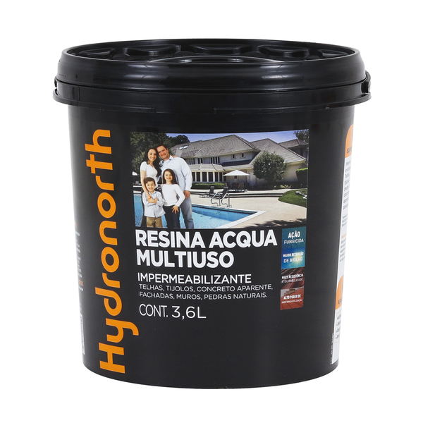 Resina Multiuso Acqua Fosca Incolor 3,6 Litros Hydronorth