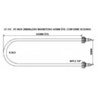 Resistência Banho Maria 2000w 220v + Termostato 30/120 Graus