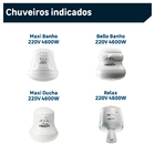 Resistência para Chuveiro 220V 4600W Bello Banho, Relax e Maxi Ducha Lorenzetti