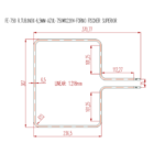 Resistência Elétrica Superior Para Forno Eletrico Fischer Lay