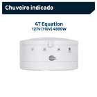 Resistência para Chuveiro Elétrico 127V (110V) 4500W 4T Equation