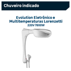 Resistência para Chuveiro Elétrico 220V 7500W Evolution Lorenzetti