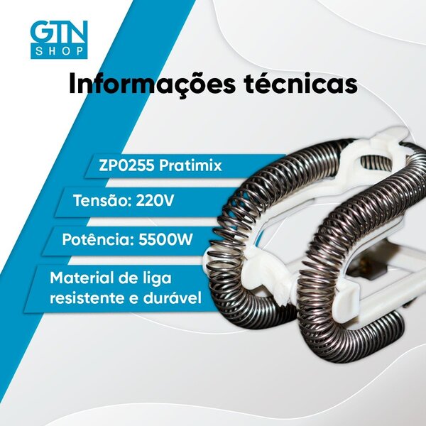 Resistencia Tipo Zagonel Zp0255 Pratimix 220v 5500w | Leroy Merlin