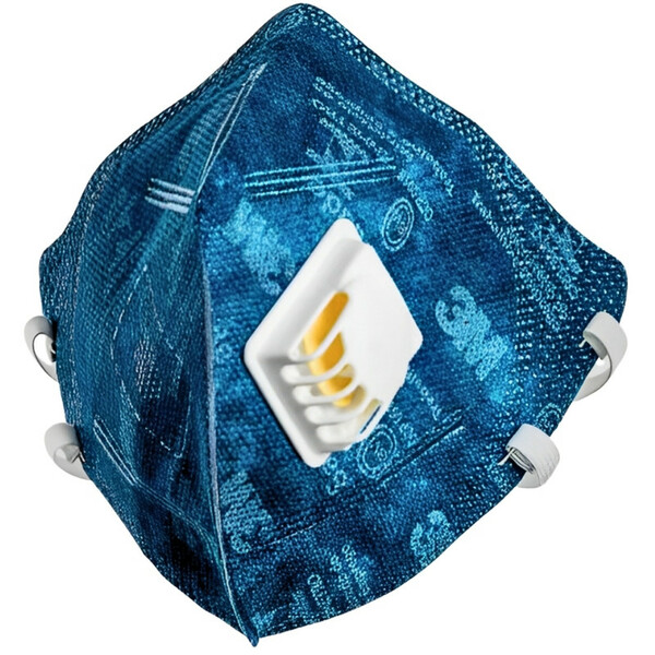 Respirador N95 Pff2 Com Válvula Alta Filtragem Azul 9822 3m C