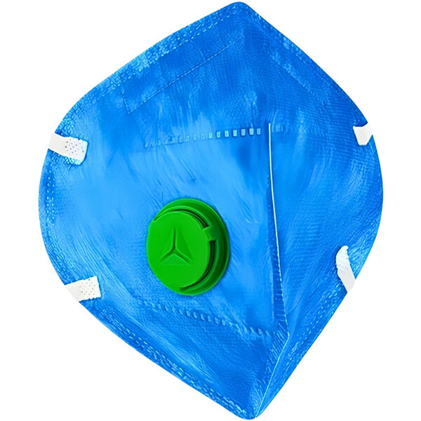 Respirador Pff3 Com Válvula Máxima Filtragem Azul Delta Plus