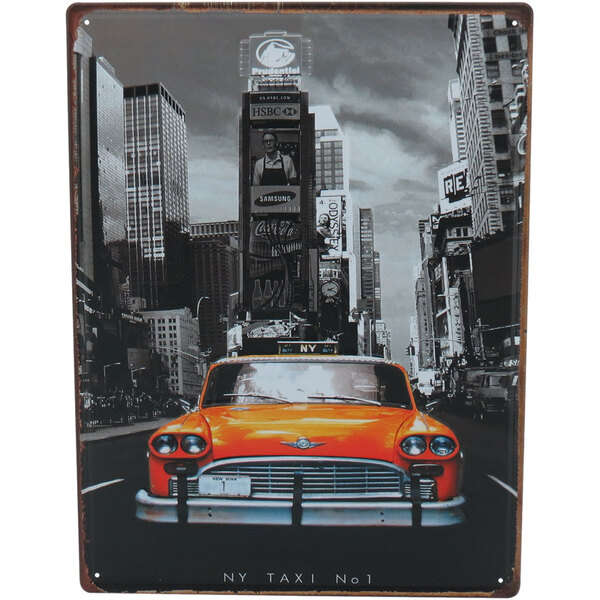 Retro Placa Decorativa 40x30xmetal Color