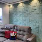 Revestimento 3d Alto Impacto Para Parede 50x50cm Geométrico