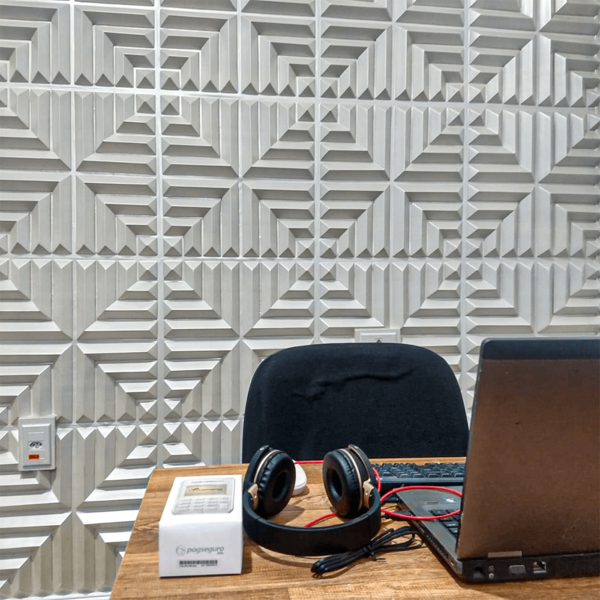 Revestimento 3d Alto Impacto Para Parede 50x50cm Lab