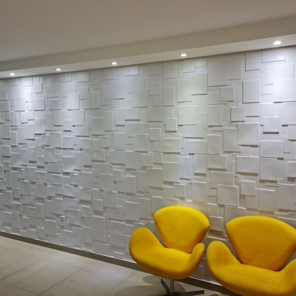 Revestimento 3d Placas De Pvc Mod. Cadre 0,70mm Cx 12 Unid