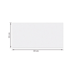 Revestimento Monocolor Branco Acetinado 33x61cm Aspen Eliane