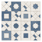 Revestimento Acetinado 58,4x58,4cm Ladrilho Marroquino Azul Ceusa