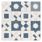 Revestimento Acetinado 58,4x58,4cm Ladrilho Marroquino Azul Ceusa