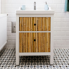 Revestimento Adesivo 45X200cm Bambu Marrom