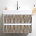 Revestimento Adesivo 45X200cm Junco Bege