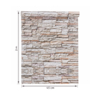 Revestimento Adesivo 45X200cm Tijolo Bege