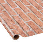 Revestimento Adesivo 45X200cm Tijolo Envelhecido Vermelho