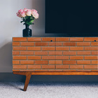 Revestimento Adesivo 45X200cm Tijolo Vermelho