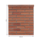 Revestimento Adesivo 45X200cm Tijolo Vermelho