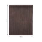 Revestimento Adesivo 45X200cm Wood Ebano Marrom