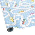 Revestimento Adesivo Carros Azul 45x200cm