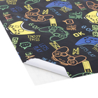 Revestimento Adesivo Gamer Preto 45x200cm