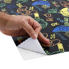 Revestimento Adesivo Gamer Preto 45x200cm