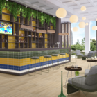 Revestimento Esmaltado BR10090 Borda Arredondada Amarelo 10X10cm Tecnogres