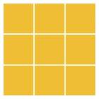 Revestimento Esmaltado BR10090 Borda Arredondada Amarelo 10X10cm Tecnogres