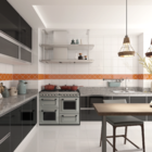 Revestimento Esmaltado BR10100 Borda Arredondada Laranja 10x10cm Tecnogres