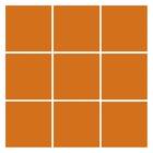 Revestimento Esmaltado BR10100 Borda Arredondada Laranja 10x10cm Tecnogres