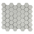 Revestimento Branco Fosco 4,2x4,8cm Ecologic Hexagon Van Gogh Caixa com 11 Unidades