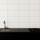 Revestimento Monocolor Brilhante Borda Arredondada 31x60cm Natural White Angelgres