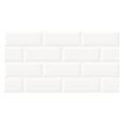 Revestimento Brilhante Borda Arredondada 32,4x60,7cm Decorare Bianco Pisoforte