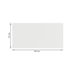 Revestimento Monocolor Branco Brilhante 45x90cm Artico Incesa