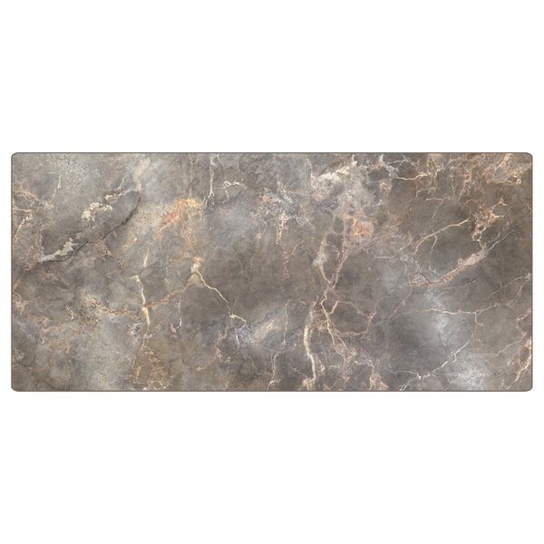 Revestimento Marmorizado Brilhante Cinza Ouro 120x240cm Mármore Fácil by Cantinho da Aline