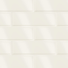 Revestimento Interno Monocolor Frame Off White Lux Brilhante Borda Arredondada 7,7x24,1cm Portinari