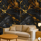 Revestimento Marmorizado Brilhante Gold Art Retroiluminado 122x244cm Mármore Fácil by Cantinho da Aline