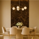 Revestimento Marmorizado Brilhante Imperial Retroiluminado 122x244cm Mármore Fácil by Cantinho da Aline