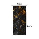 Revestimento Marmorizado Brilhante Imperial Retroiluminado 122x244cm Mármore Fácil by Cantinho da Aline