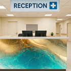 Revestimento Marmorizado Brilhante Joia Rara 120x240cm Mármore Fácil by Cantinho da Aline