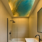 Revestimento Marmorizado Brilhante Joia Rara 120x240cm Mármore Fácil by Cantinho da Aline