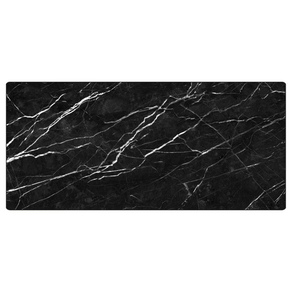 Revestimento Marmorizado Brilhante Nero Marquin 120x240cm Mármore Fácil by Cantinho da Aline