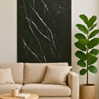 Revestimento Marmorizado Brilhante Nero Marquin 120x240cm Mármore Fácil by Cantinho da Aline